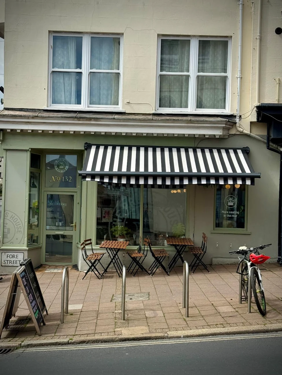 The Press House storefront on Fore Street, Exeter